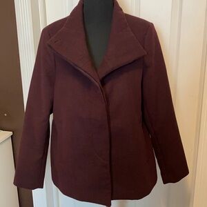 Old Navy Women’s Wine Color Coat sz L NWT